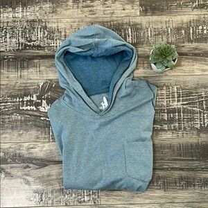 Johnnie-O Teal Striped Hoodie